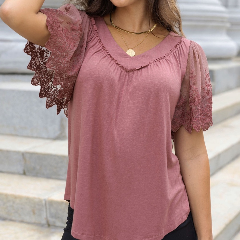 Grace & Lace Lace Top